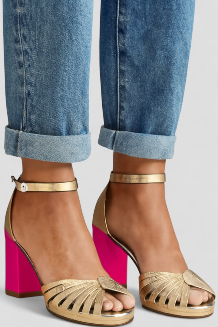 Milviana | Classic Sandals with Ankle Strap and Open Toes