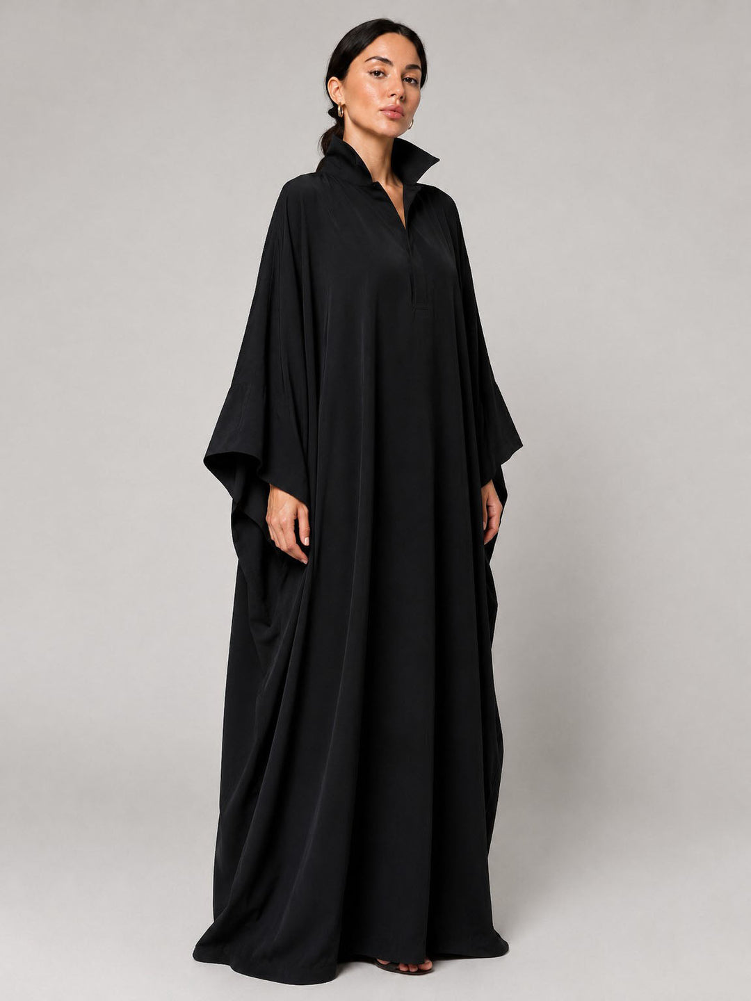 Oversized Draped Kaftan Maxi Dress, view 2 - Elena Harper