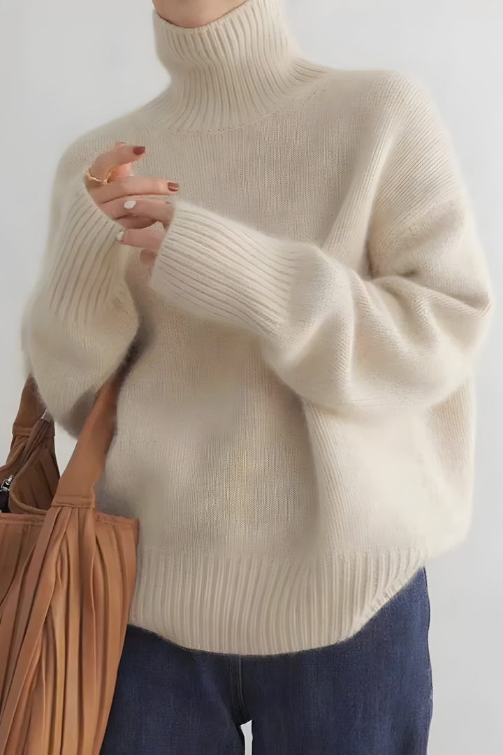 Elyn Knitted Turtleneck, view 2 - Elena Harper