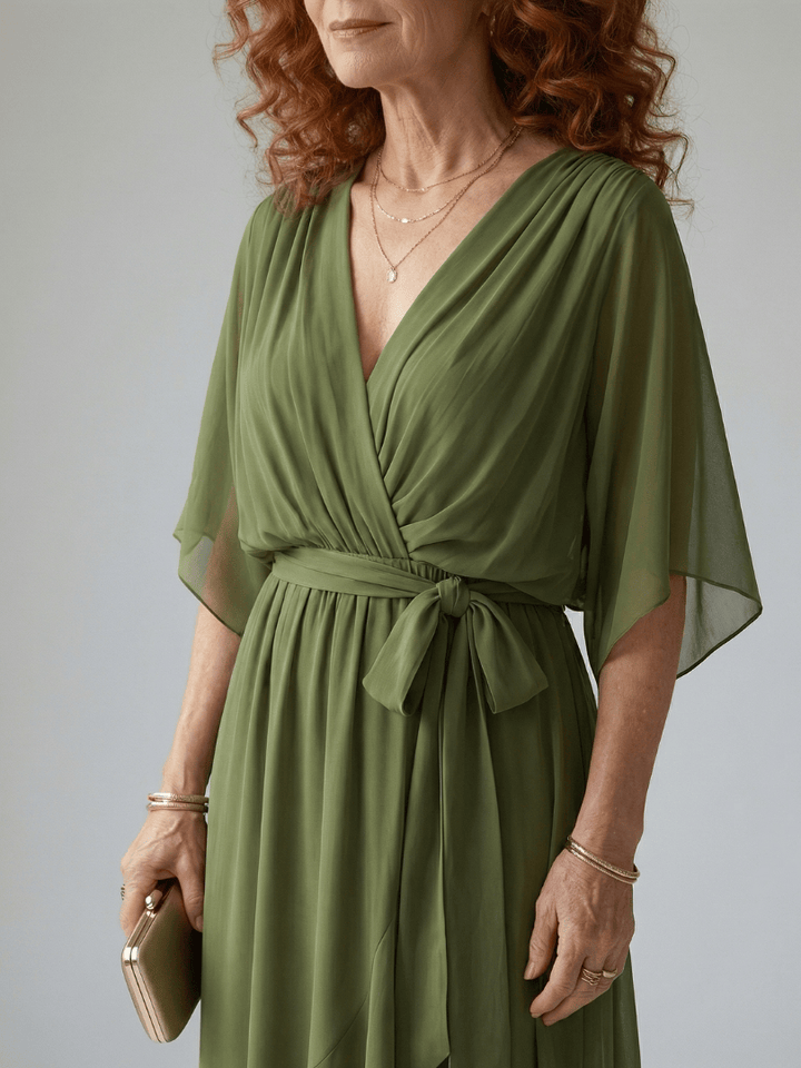 Elric™  |  Light Drape Midi Dress
