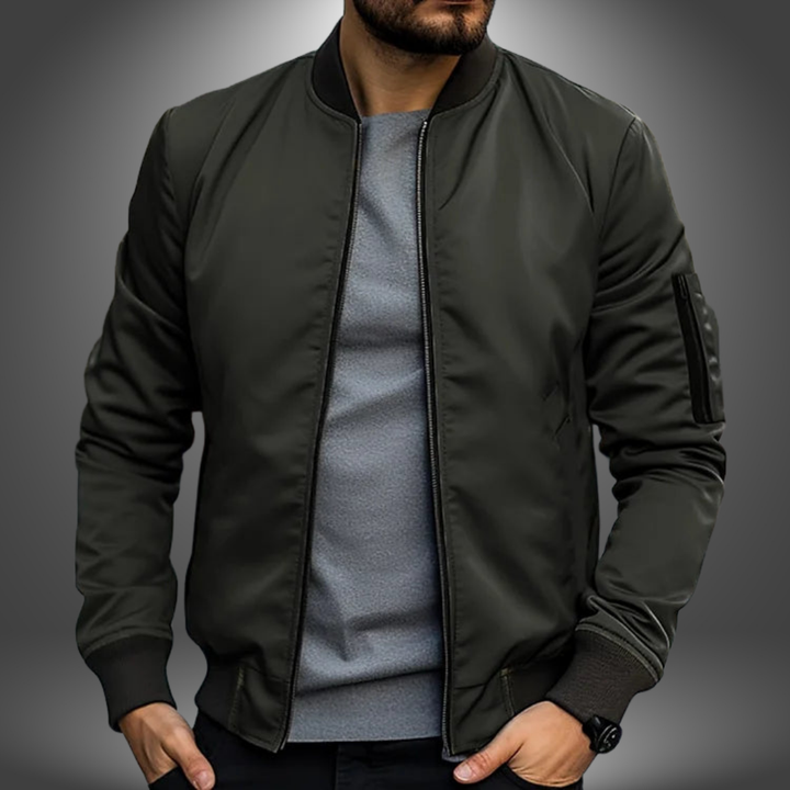 LAURENT MONACO | CLASSIC ZIP BOMBER JACKET FOR MEN