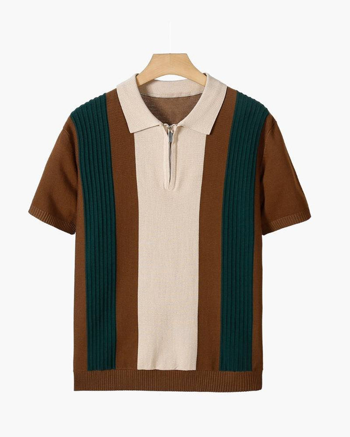 Emma & Rose half-zip knit sweater — men's winter knitwear