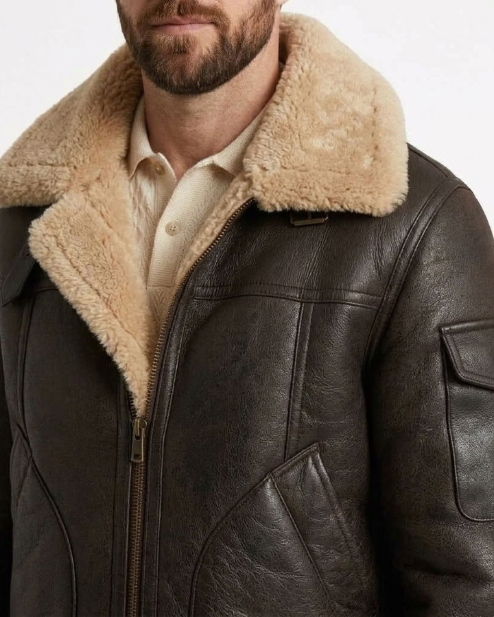 Structured Fleece-Lined Jacket For Men
