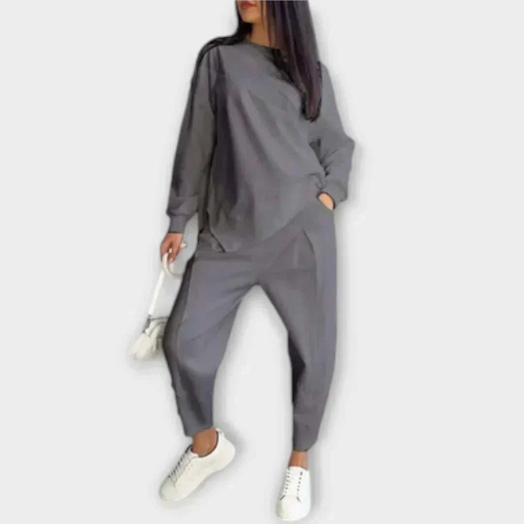Hannah Two-Piece Casual Set, view 2 - Elena Harper