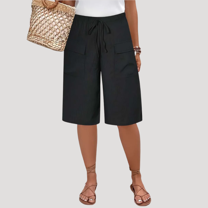 Irene | Women's Elasticated Waist Bermuda Shorts