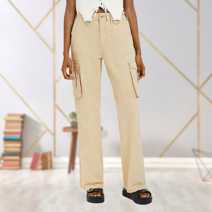 Slim-Fit Women's Cargo Pants Maya, view 2 - Elena Harper