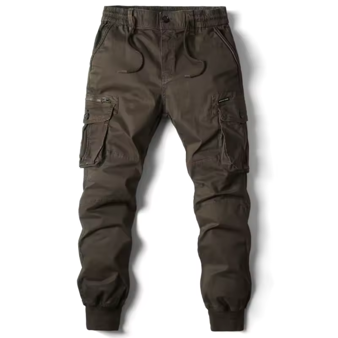 Men's Tactical Cargo Pants with Drawstring Waist