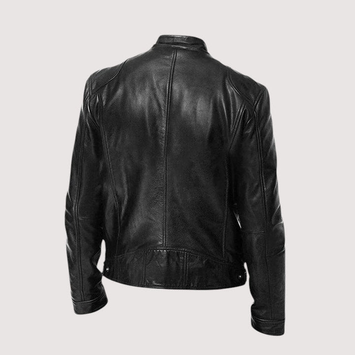 Elegant Leather Jacket for Men – Genuine Leather, Timeless Style, All-Season Comfort