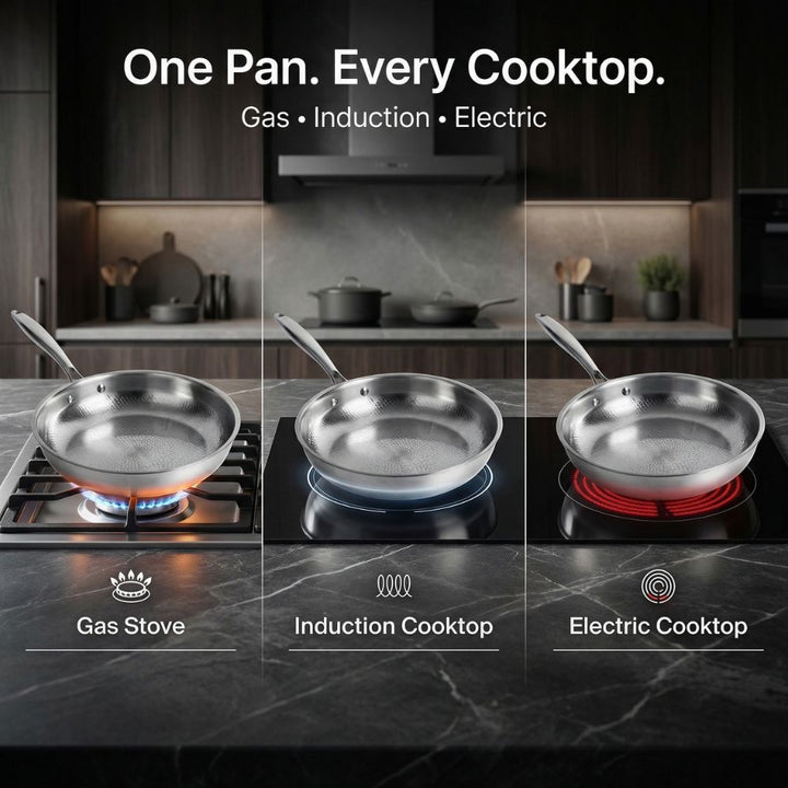 Titanium Cooking Pot with Non-Stick Coating - Durable Cooking