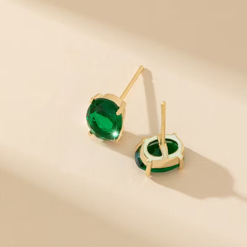 Gleam Oval Earrings, view 3 - Elena Harper