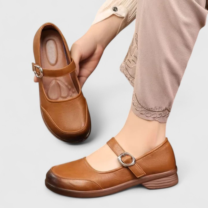 Raisa | Classic Spring Shoes with Buckle and Low Heel for Women