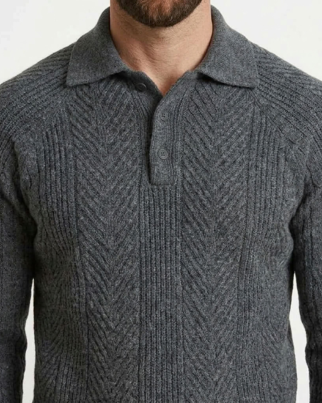 Textured Slim Fit Pullover For Men