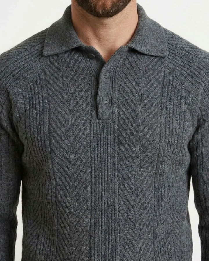 Textured Slim Fit Pullover For Men