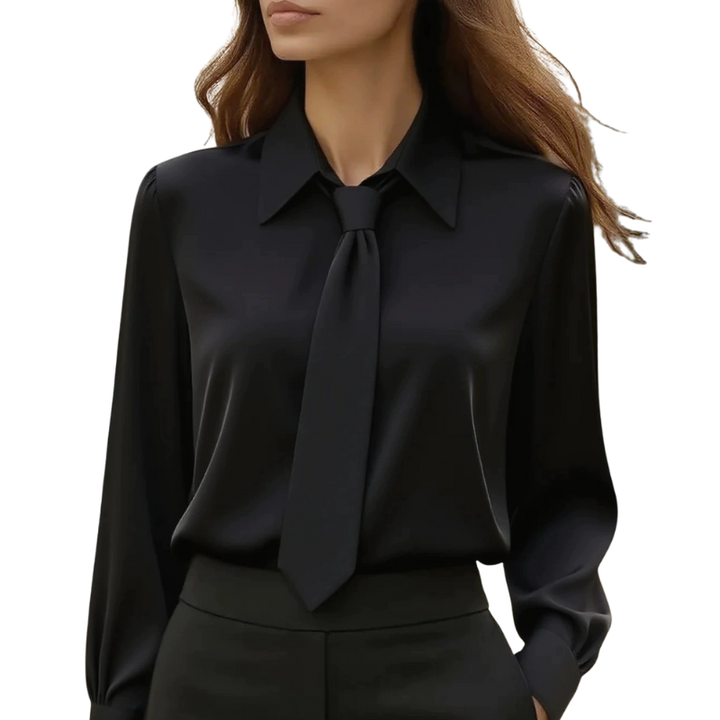 Women’s Tailored Blouse – With Buttons, Suitable for Work and Daily Use