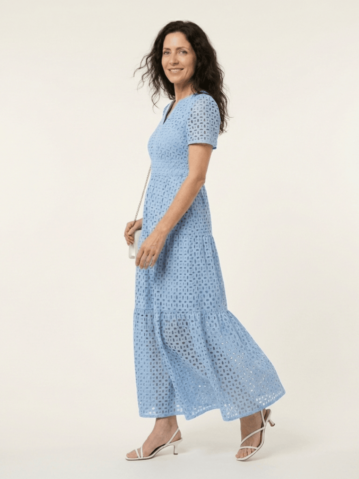 Emma & Rose Cape Town Brielle™ V neck short dress in soft fabric, featuring a flattering V neckline and short length.
