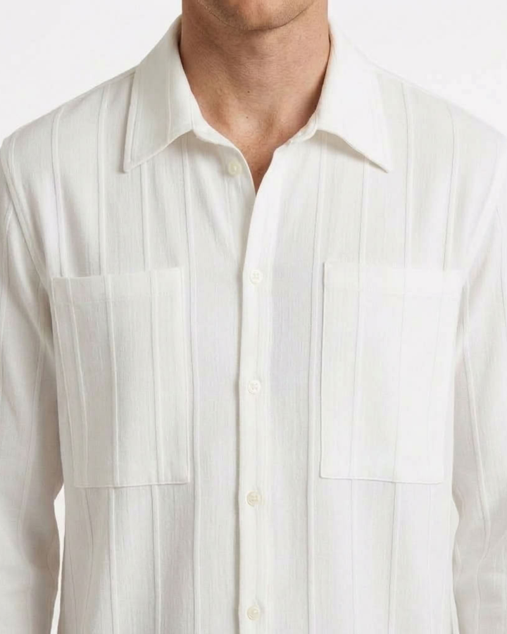 Refined Ribbed Shirt for Men