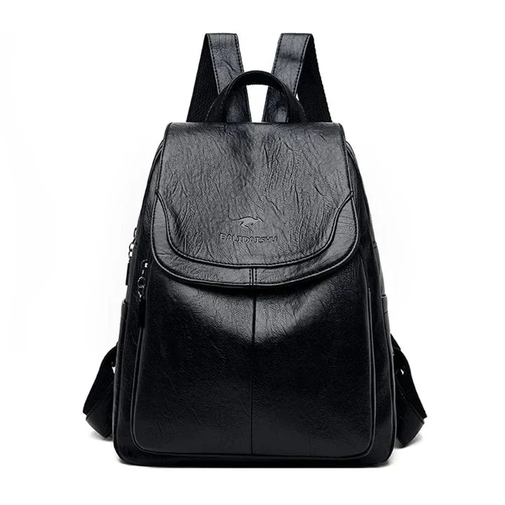 Durable Leather Backpack for Women with Timeless Style, view 7 - Elena Harper