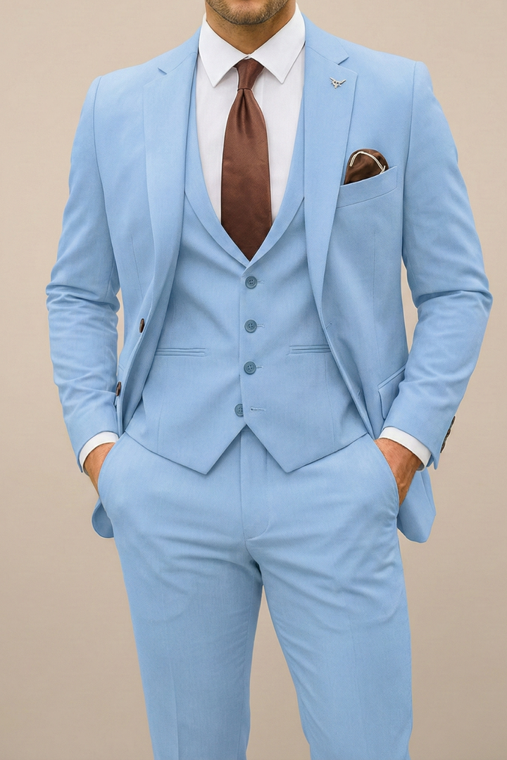 Frederick Tailored Modern Three Piece Suit, view 2 - Elena Harper