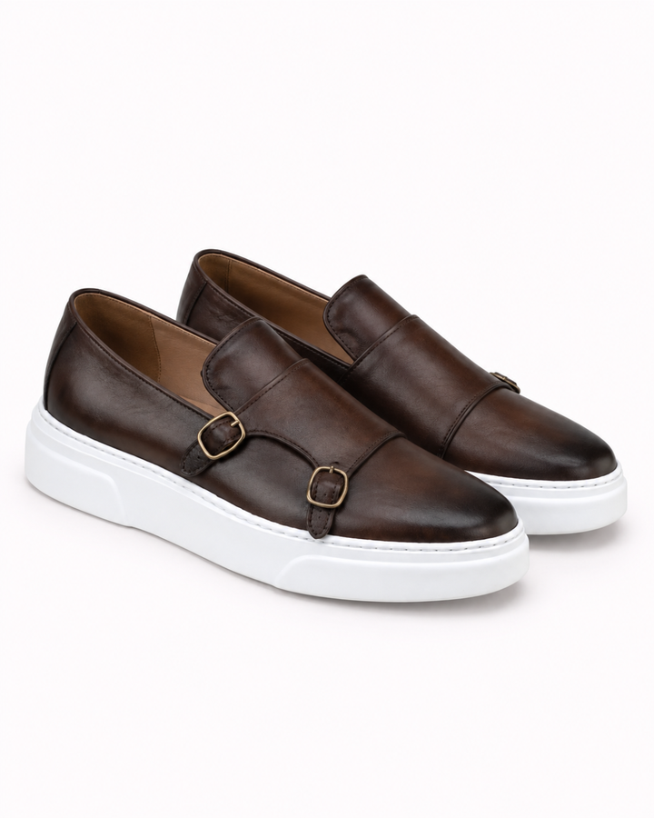 Modern Buckle Loafers For Men, view 2 - Elena Harper