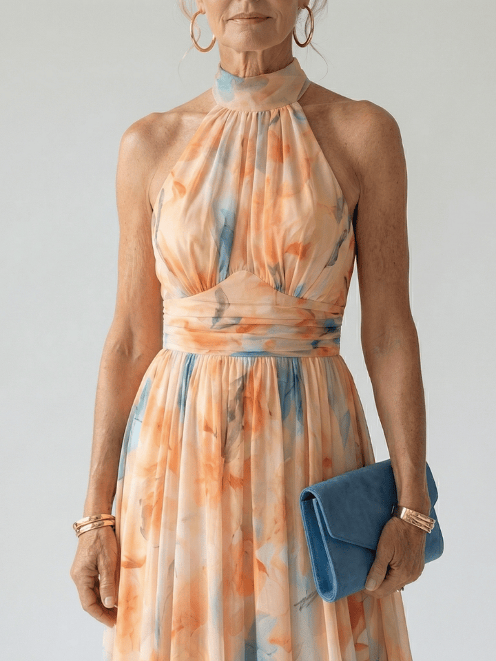 Elin™  |  Soft Halter Midi Dress