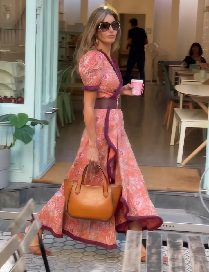 Bellamy Romantic Pink Maxi Outfit - Elena Harper