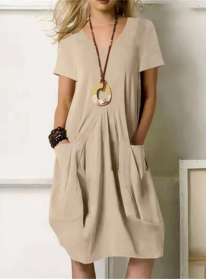 FLOWING MIDI DRESS FOR WOMEN