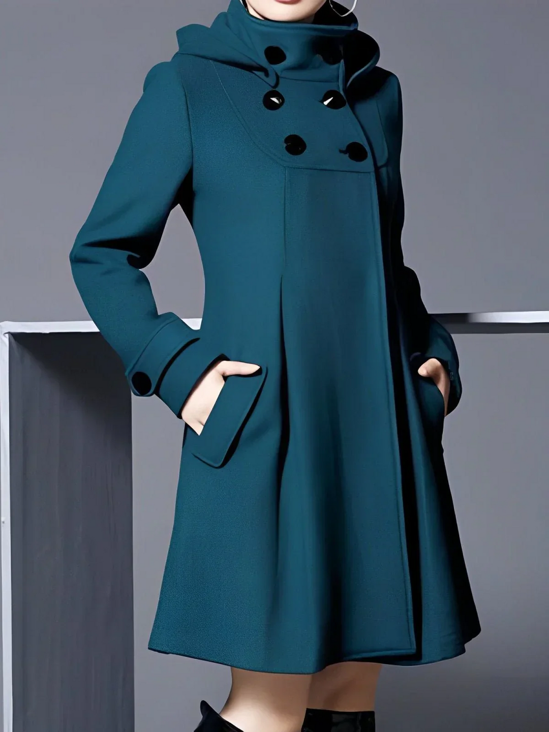 Solveig™ | Elegant Women's Coat with Hood