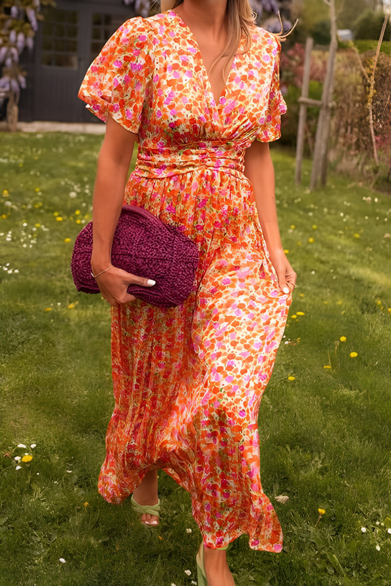 Ava™ | V-neck Maxi Dress