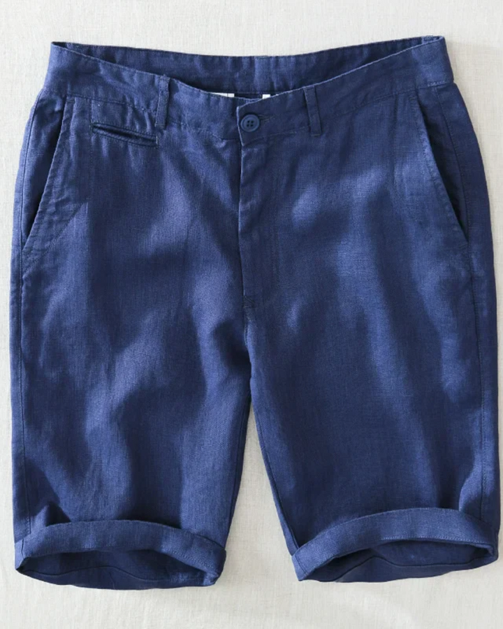 Riccione Casual Linen Shorts - Elena Harper