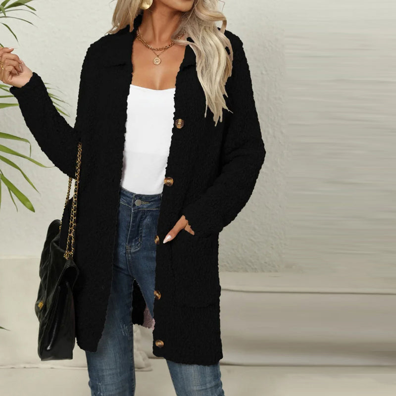Casual Solid Color Cardigan