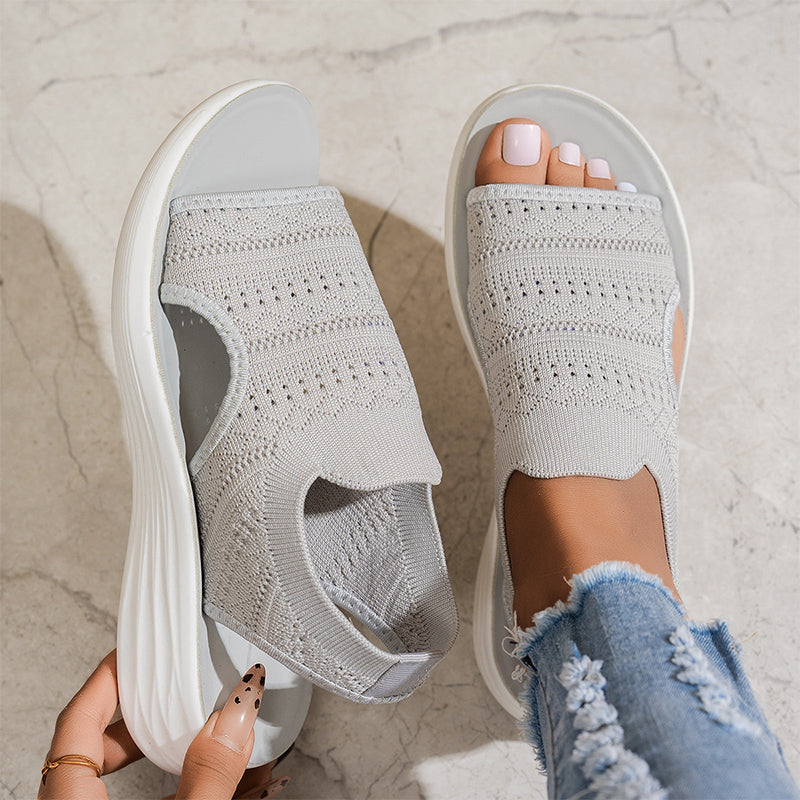 Anita Breathable Platform Sandals, view 2 - Elena Harper
