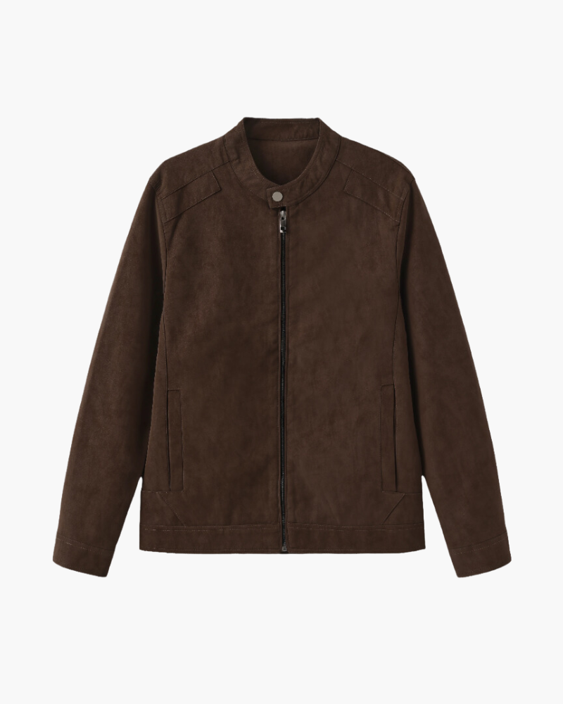 Estate Suede Leather Jacket, view 4 - Elena Harper