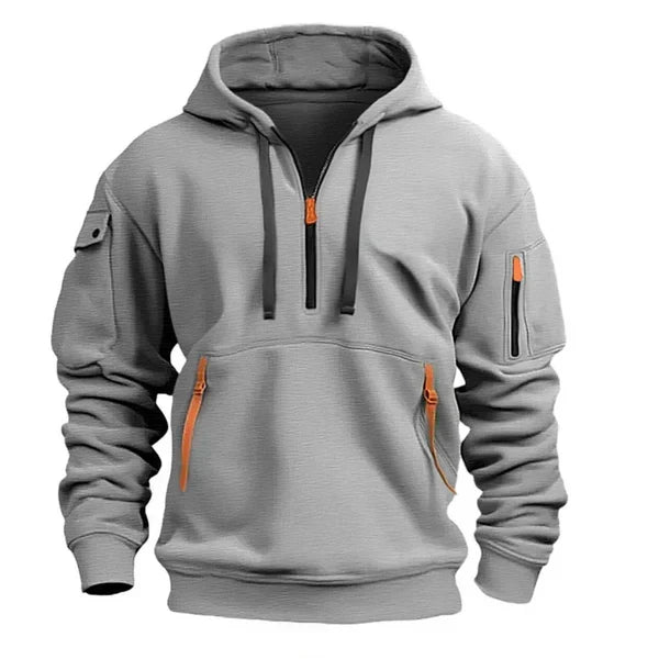 Men's Hoodie with Modern Cut and Flattering Silhouette with Hood