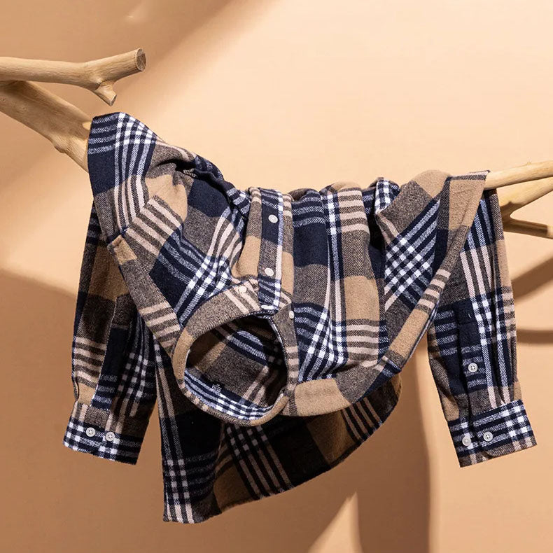 LAURENT MONACO | COSY FLANNEL CHECK SHIRT FOR MEN