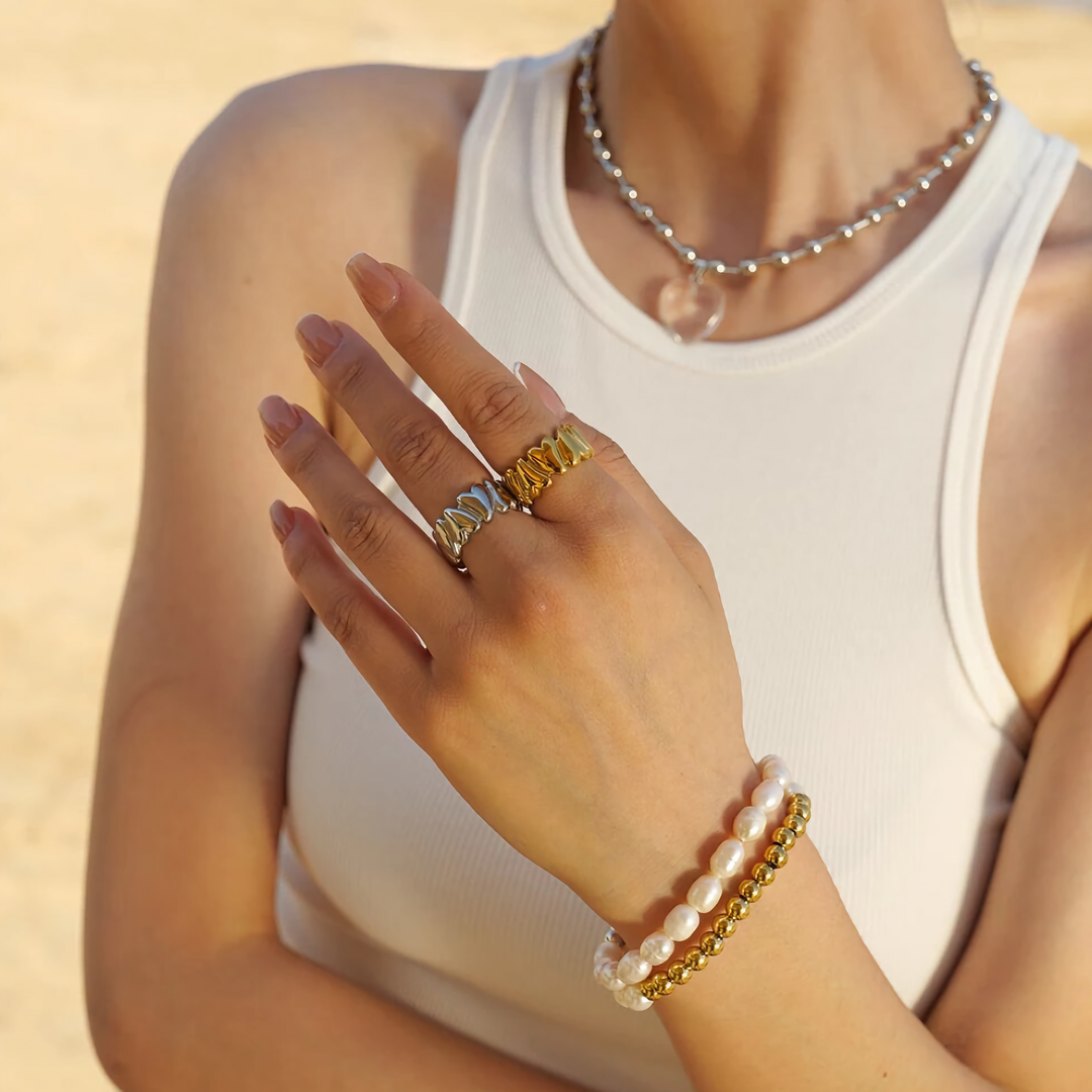 Elena Movable Heart Ring, view 4 - Elena Harper