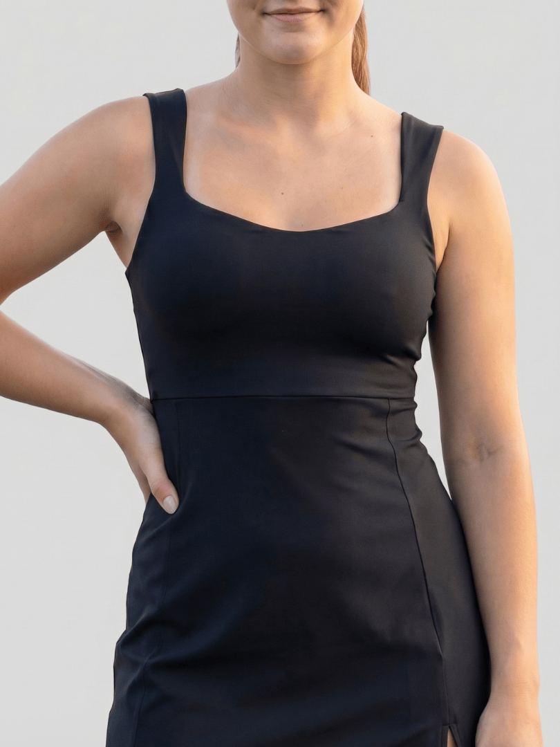 Velune™  |  Square Neck Tennis Dress
