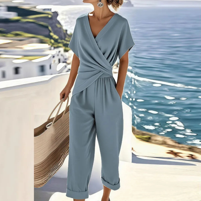 Aris Elegant jumpsuit, view 2 - Elena Harper
