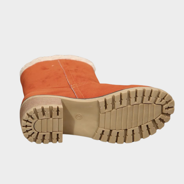Brynn Winter Boots with Medium Heel, view 6 - Elena Harper