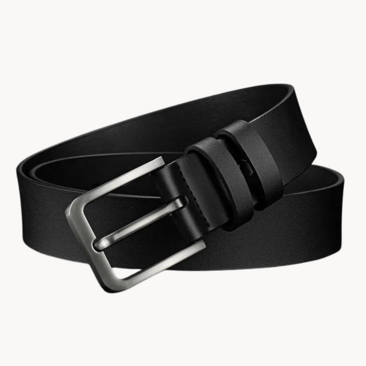 Granite Leather Belt, view 4 - Elena Harper