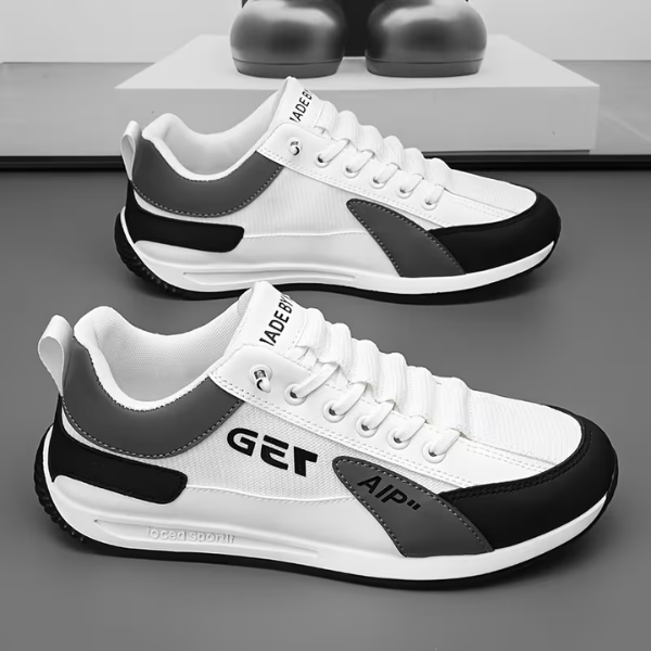 Luiz Elegant Lace-Up Sneaker, view 2 - Elena Harper