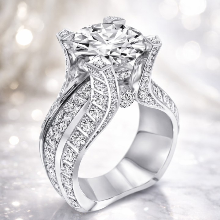 Vintage Zirconia Ring, view 2 - Elena Harper