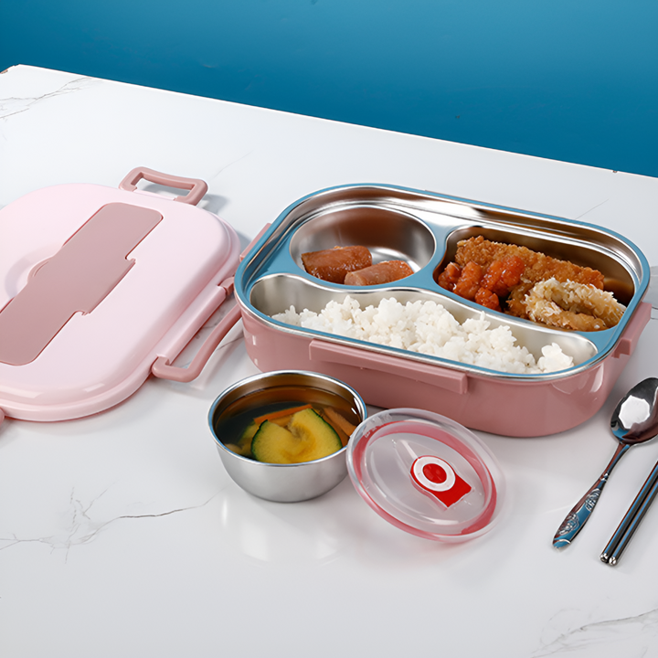 Thermische lunchbox van roestvrij staal