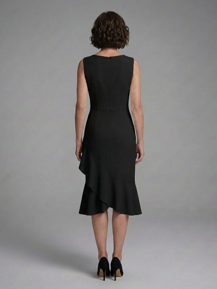 Cosima Sleeveless Wrap Detail Midi Dress - Elena Harper