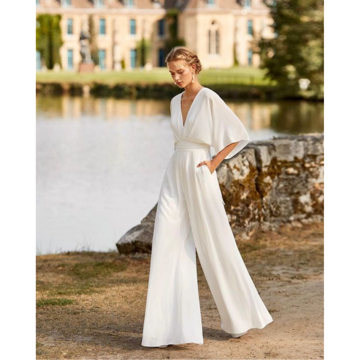 Celia | Women's Jumpsuit with Fitted Design and Wide Legs