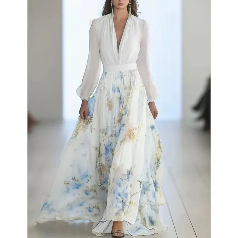 Ryza Stunning Floral Maxi Dress, view 2 - Elena Harper
