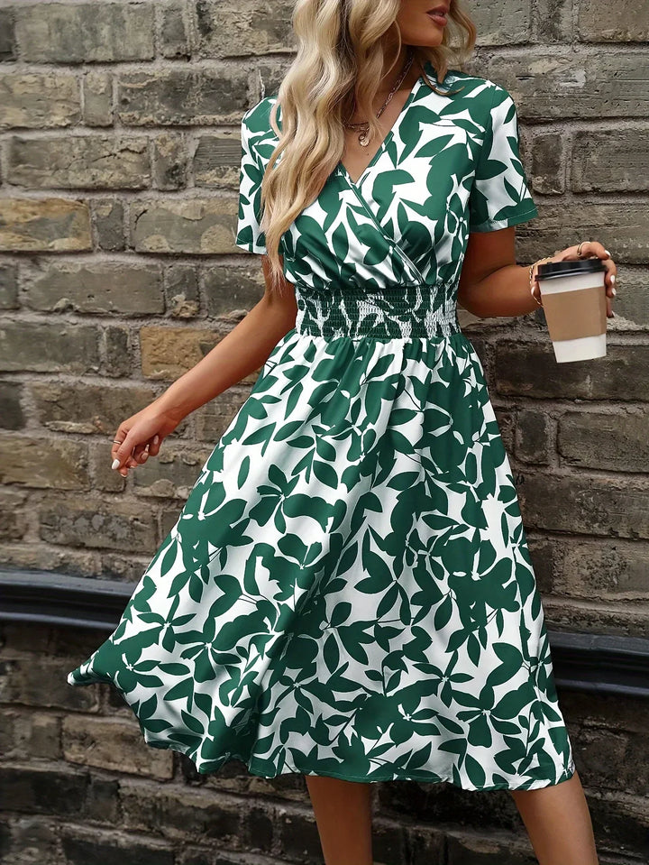 Wrap Dress with Floral Pattern Livia Fresh and Stylish, view 2 - Elena Harper