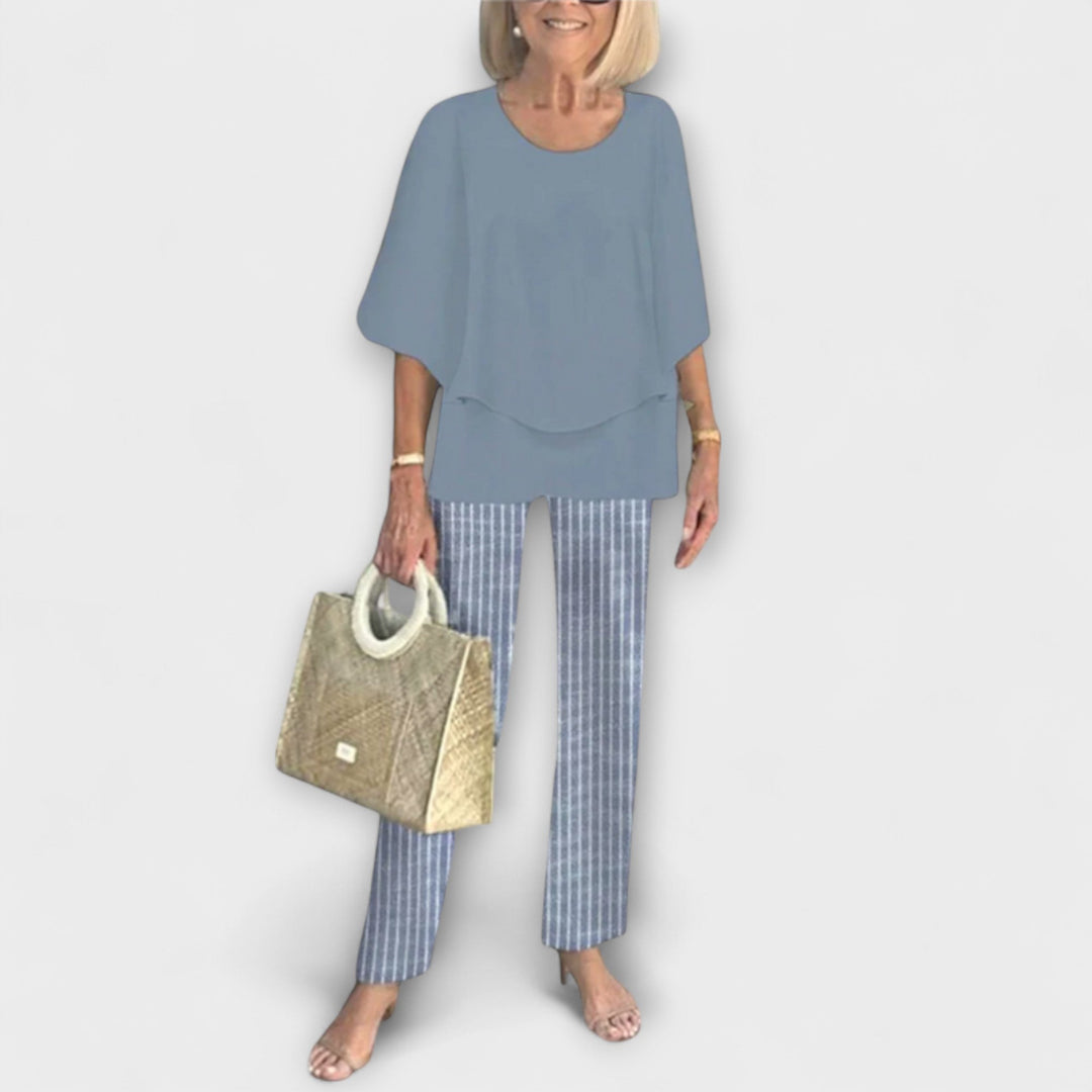 Rosamund - Modern Set with Comfortable Blouse and Pants