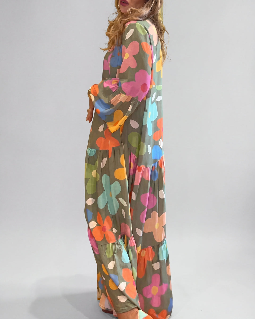 Zavi™ | Stylish Floral Maxi Dress