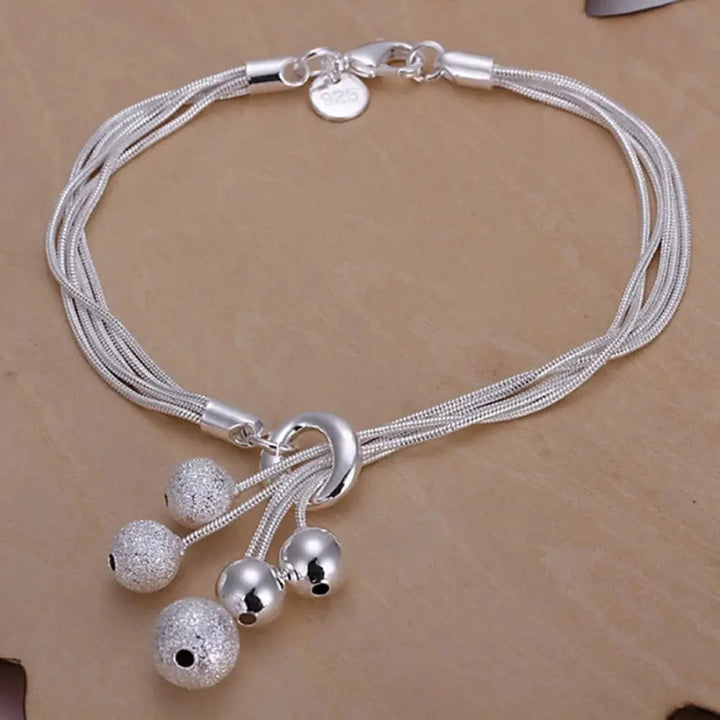 Women's 925 Sterling Silver Chain Bracelet - 5 Styles