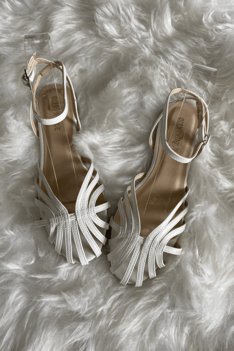 Woven Flat Sandal, view 4 - Elena Harper